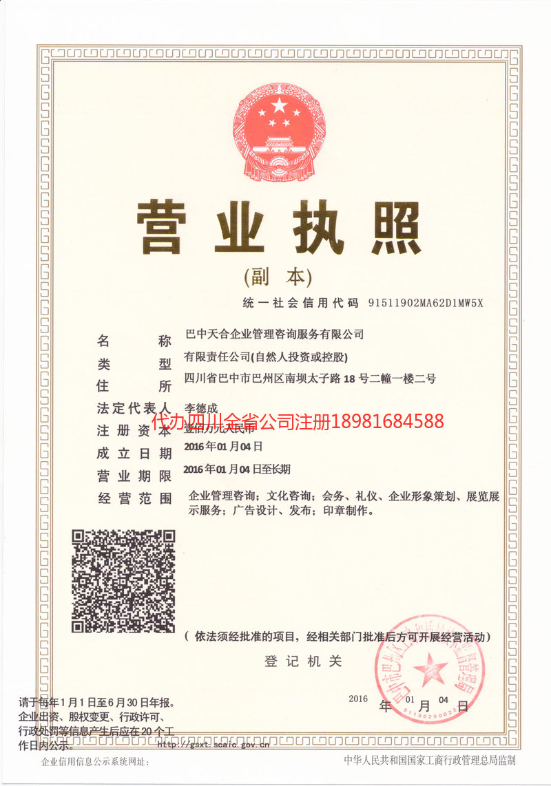 广东广东天合企业管理咨询服务有限公司